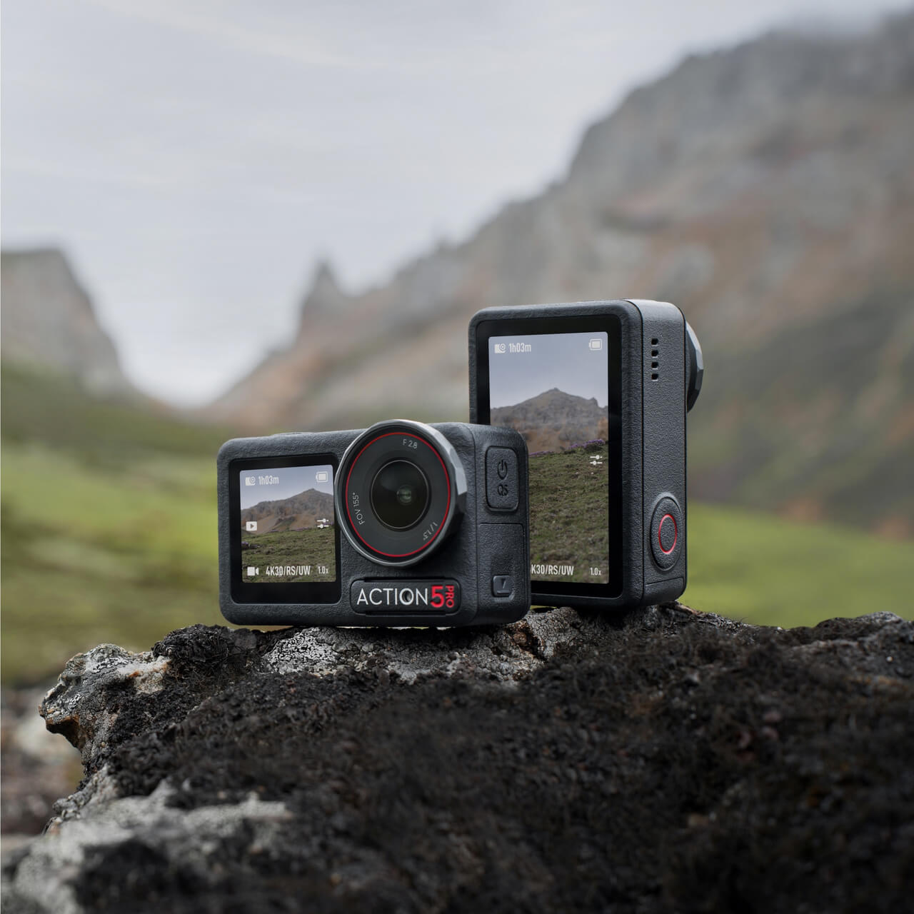 DJI Osmo Action 5 camera used for gutter inspections