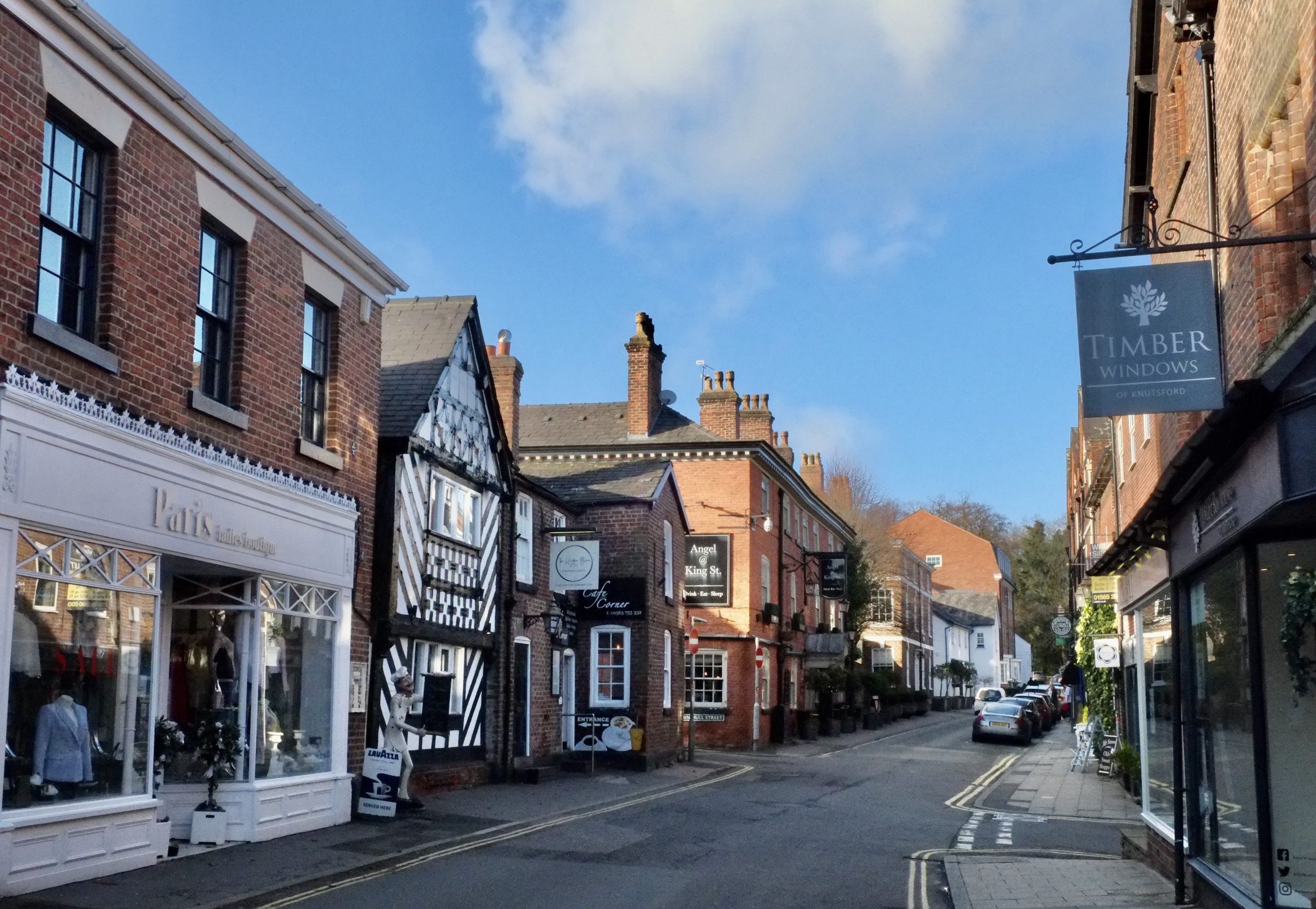 Knutsford town centre in Cheshire